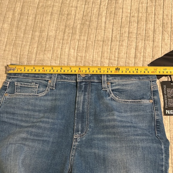 🔥🔥PAIGE Transcend Hoxton Ripped High Waist Ankle Skinny Jeans - Picture 16 of 16